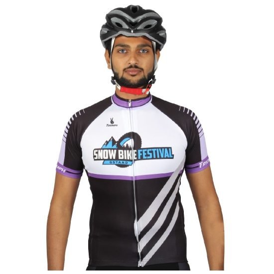 Men's Short Sleeve Cycling Jersey | Breathable Full Zip Cyclist Top - Bike Shirt