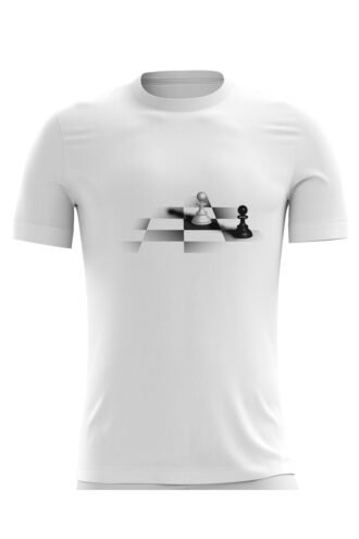 White t-shirt with Chess Design