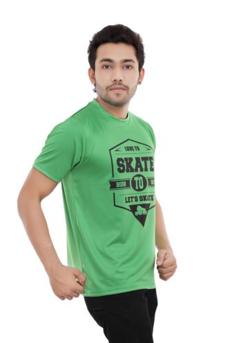 Green Dri-Fit Casual Wear Tshirt