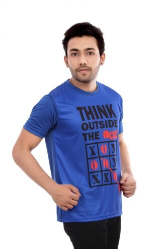 Blue Casual Wear Tshirt