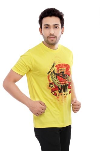 Yellow Sublimated Casual Wear Tees
