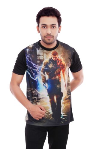 Black Casual Wear Designer Tshirt