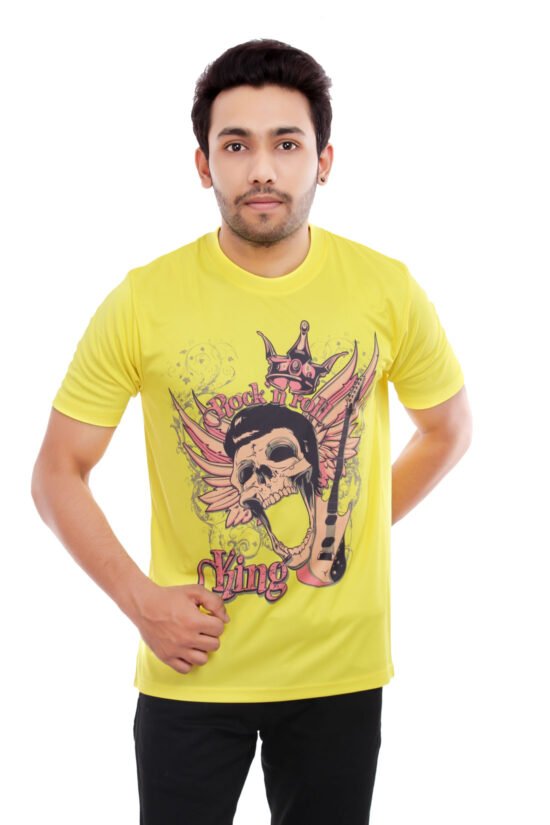 Designer Yellow Casual Tees