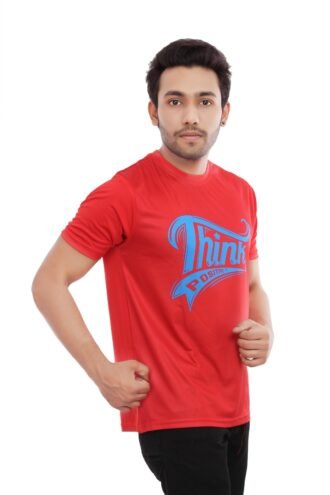 Red Print Think Casual Tshirt