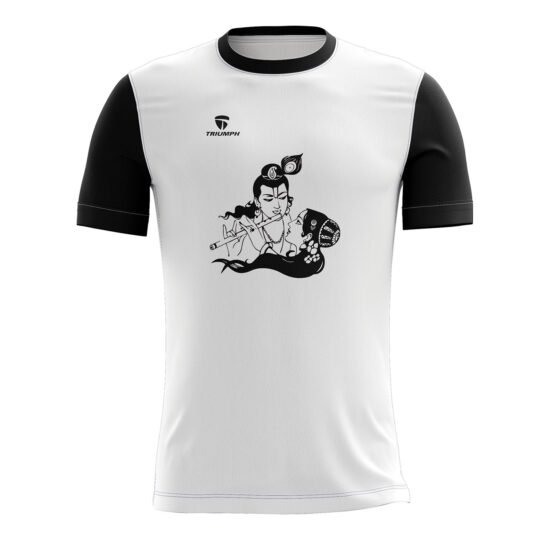 Casual Design Krishna T-shirt Black & White