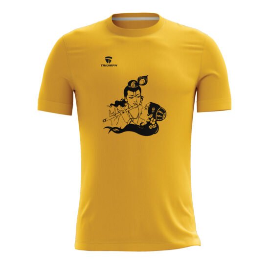 Casual Designer Krishna T-shirt Yellow