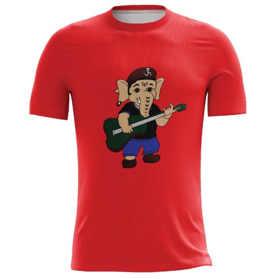 Ganesha Design Casual T-shirt Red