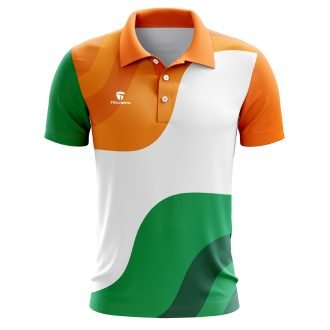 Independence Day Full Print Polo Casual Jersey