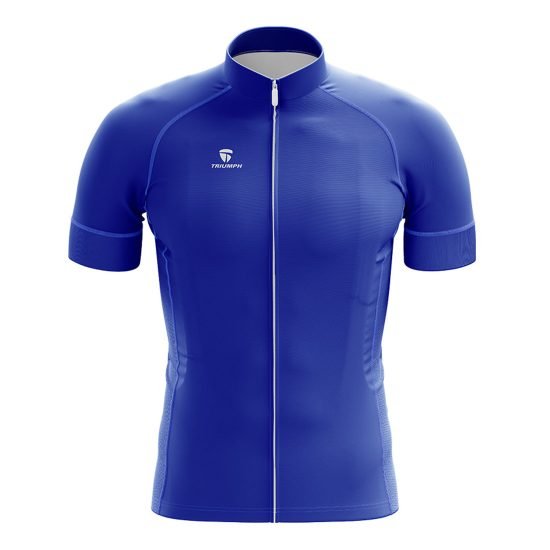 Men's Long Riding Biking and Cycling Jersey Blue