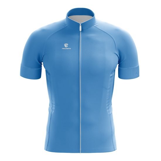 Men's Polyester Drifit Cycling Jersey SKY Blue