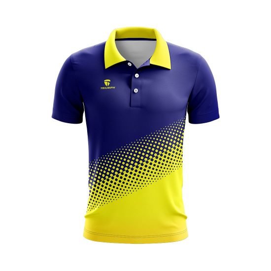 Half Sleeve Polo Neck India Cricket T-shirt Cricket Supporter Jersey